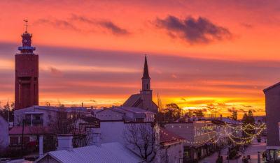 Hanko town of sunrise Hanko town of sunrise